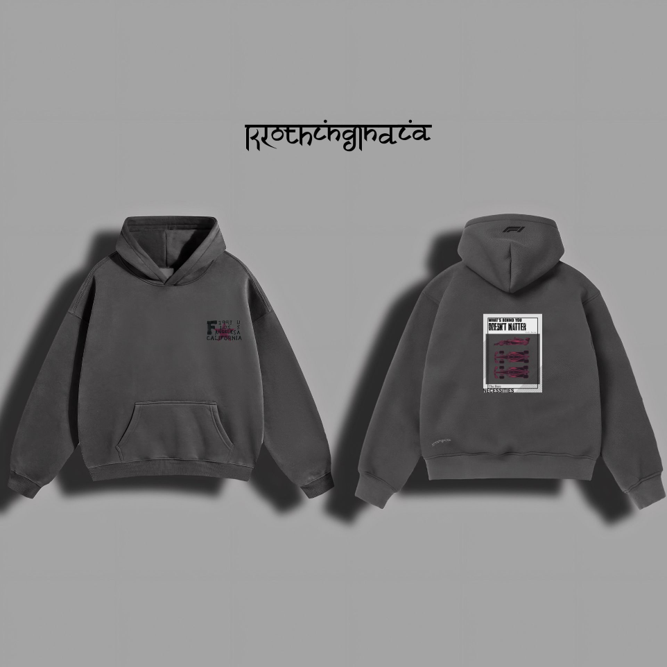 TOPOGRAPHY PRINTED HOODIE (Unisex)