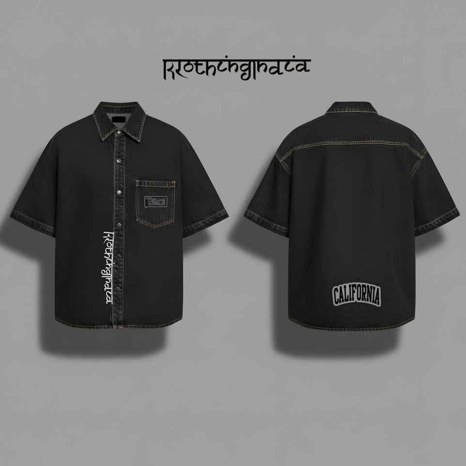 GREY DENIM SHIRT (S)