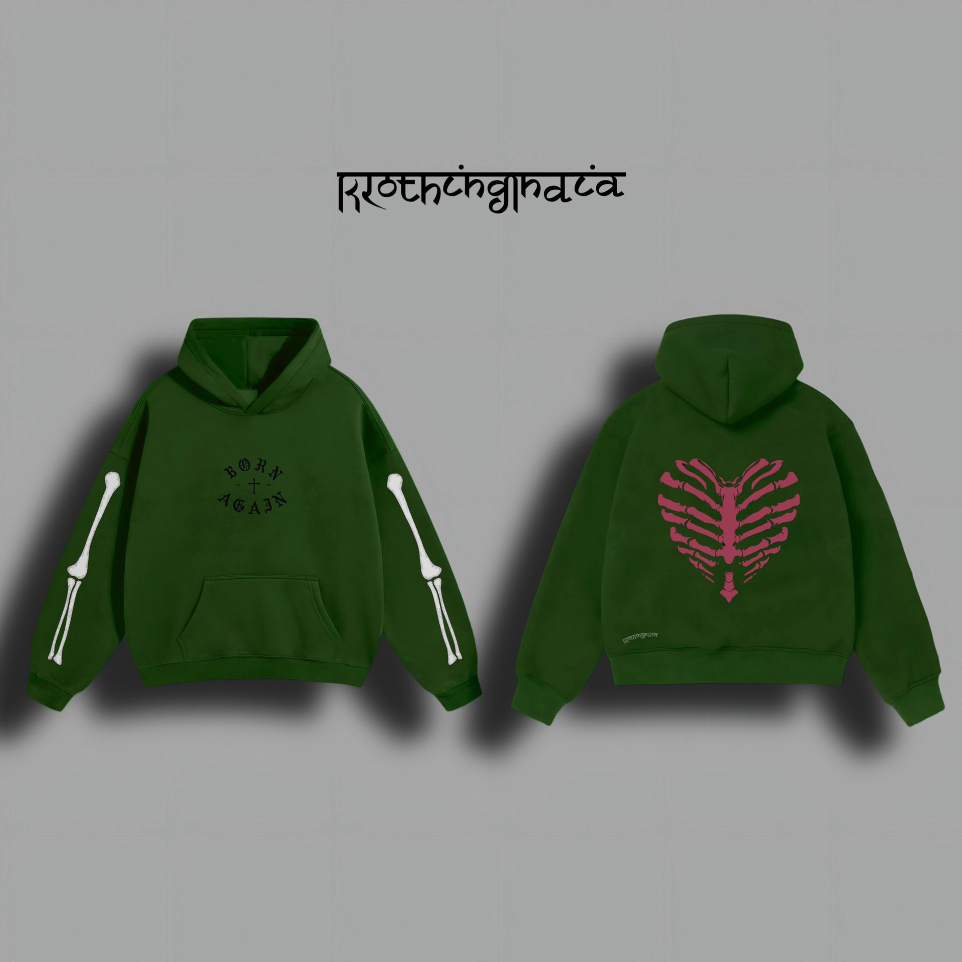 REGENERATED PRINTED OVERSIZED HOODIE (Unisex) (S)