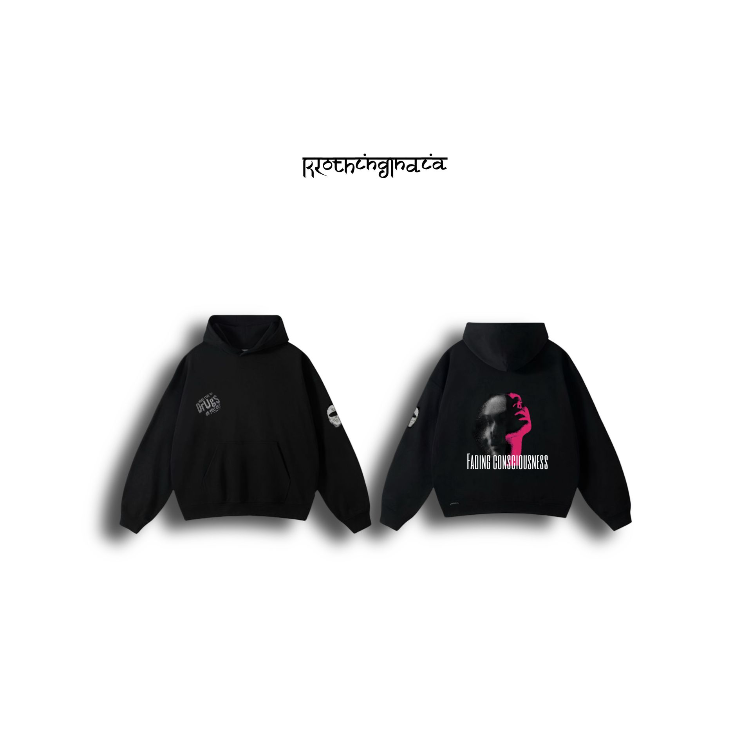 Black oversized hoodie (S)